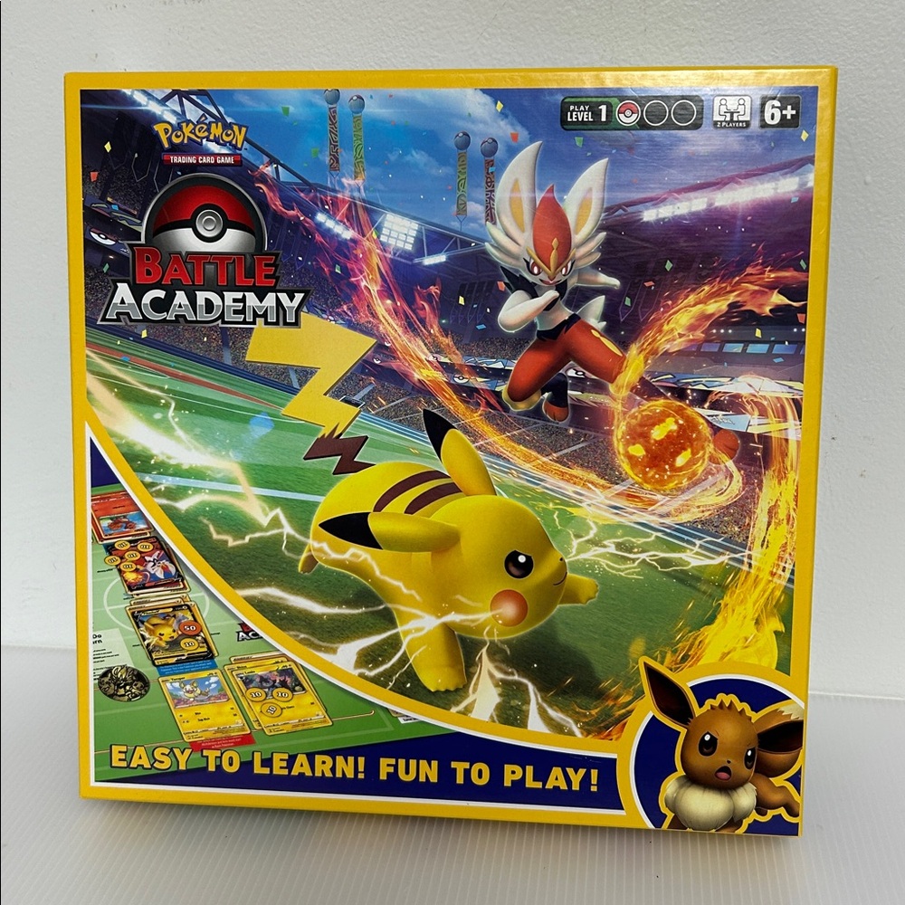 Pokémon 2022 Battle Academy Card Board Game Open Box Used Ages 6+ Incomplete